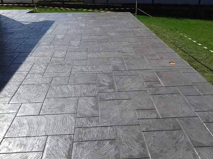 Decorative Stamped Concrete Driveway
